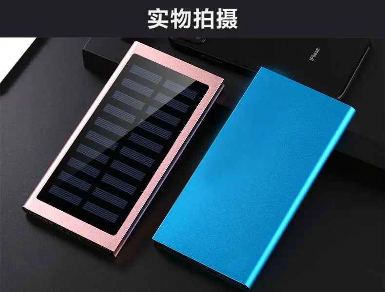 Portable 20000mAh Solar Power Bank