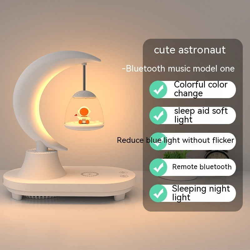 Bluetooth Speaker Bedside Seven-color Atmosphere Small Night Lamp Wireless Charging